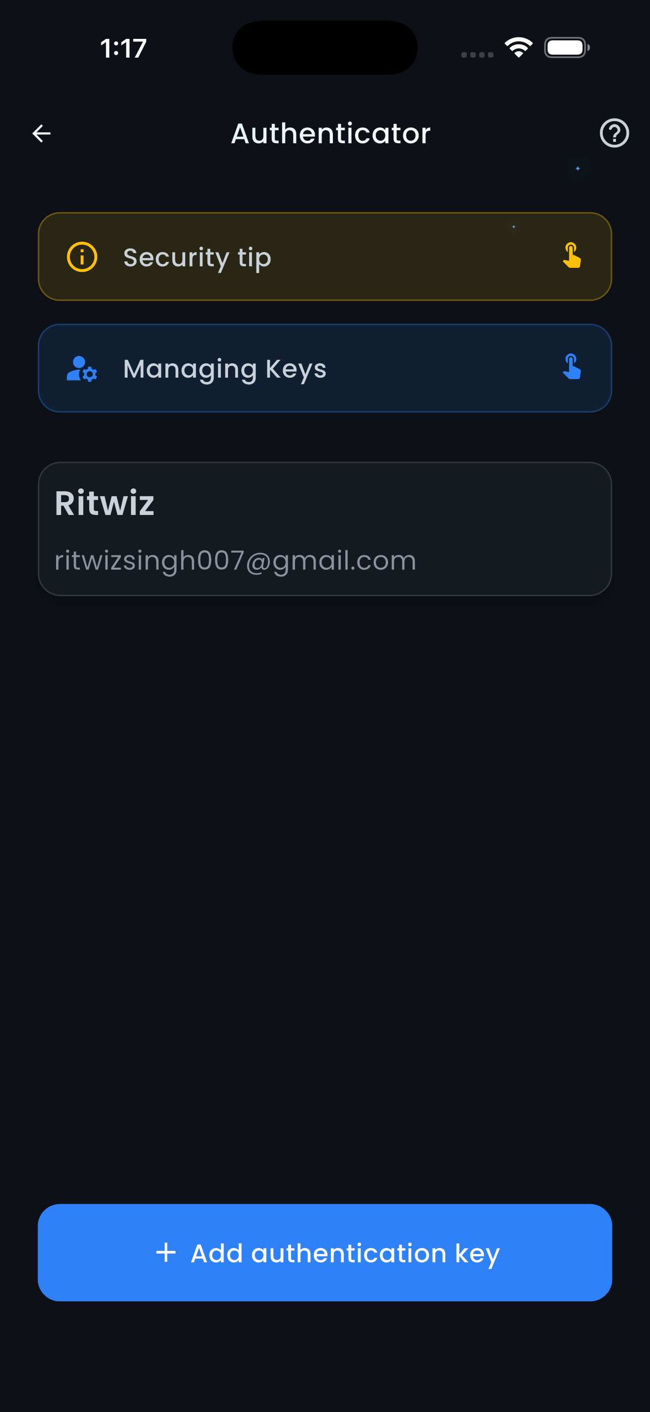 PTERI Wallet Screen 2